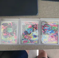 Bulbasaur Ivysaur Venusaur AR SAR Set 087/063 Mega Brave Pokemon Japanese NM - Image 1