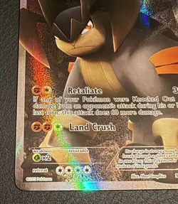 Terrakion Full Art 99/101 Holo Ultra Rare Noble Victories Pokemon TCG - (NM+) - Image 2