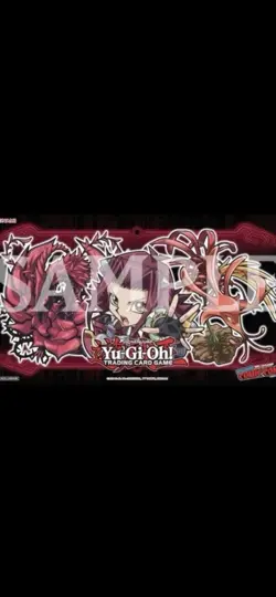 YuGiOh Playmat Exclusive AKIZA BLACKROSE DRAGON 2025 NYCC Exclusive - Image 1