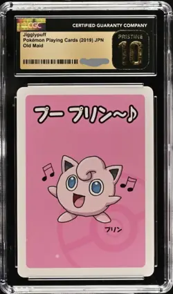 CGC 10 Pristine Jigglypuff Old Maid 2019 Japanese Pokemon Card - Image 1