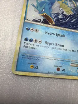 Gyarados Heart Gold Soul Silver Set 4/123 Holo Pokemon Trading Card - Image 2