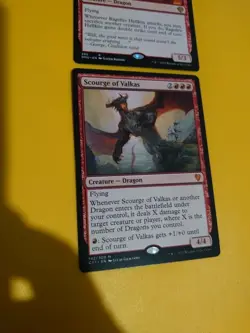Scourge of Valkas & Ragefire Hellkite. Dragon x2 C17 & DMU MTG 2 Card. - Image 2