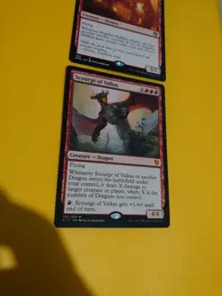 Scourge of Valkas & Ragefire Hellkite. Dragon x2 C17 & DMU MTG 2 Card. - Image 5