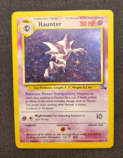 Haunter Holo 6/62 Fossil 1999 WOTC Vintage Pokemon Card LP - Image 1