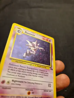 Haunter Holo 6/62 Fossil 1999 WOTC Vintage Pokemon Card LP - Image 3