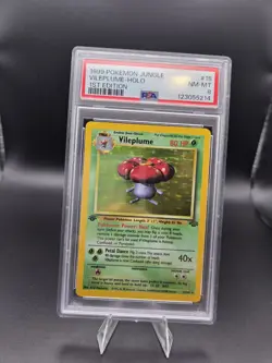 1999 Pokemon Jungle Vileplum #15 Holo 1st Edition PSA 8 Graded Card - Image 1