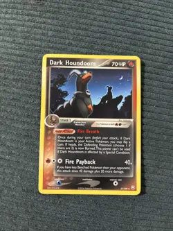Dark Houndoom 37/109 EX Team Rocket Returns Non-Holo Pokemon Card TCG - Image 1