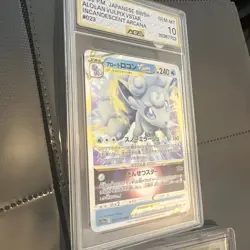 AGS 10 Alolan Vulpix VSTAR 023/068 Holo Pokemon Card Gem Mint 10 Japanese - Image 2