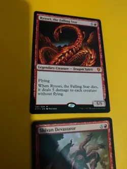 Ryusei, the falling star C17 Mythic & Shivan Devastator DMu Dragon MTG 2 Card. - Image 5