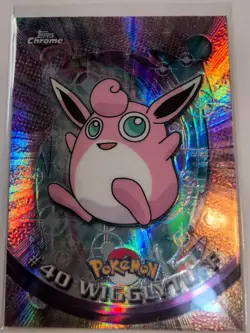 Wigglytuff #40 Topps Chrome 2000 TV Animation Pokemon TCG Card NM - Image 1