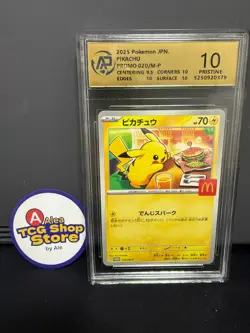RPA10 Pikachu Promo Mcdonald's 020/M-P Pokemon Card Japanese 2025 - Image 1