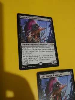 Lord Skitter, Sewer King x2 Rare Rat Noble WOE MTG 2 Card. - Image 5