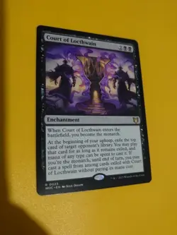 Court of Locthwain. WOC rare enchantment MTG Card. - Image 3