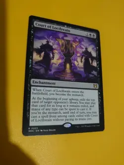 Court of Locthwain. WOC rare enchantment MTG Card. - Image 4