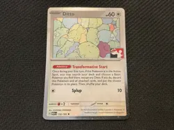 Ditto Pokemon Prize Pack Series 6 Promo Pokemon Card NM/LP Play Stamp Mew 151 - Image 1