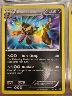 Krookodile Holo Shiny Secret Rare Card 127/124 Dragons Exalted - Image 1