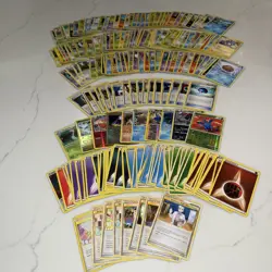 Pokemon 203 Card Bulk Lot Common Uncommon Vintage Cards Mixed - Image 1