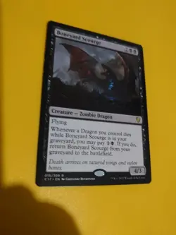Boneyard Scourge. Rare C17 Zombie Dragon MTG Card. - Image 3