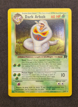 Dark Arbok Holo 2/82 Team Rocket 2000 WOTC Vintage Pokemon Card NM - Image 1