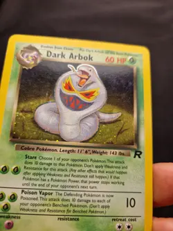 Dark Arbok Holo 2/82 Team Rocket 2000 WOTC Vintage Pokemon Card NM - Image 5