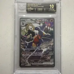 Pokemon Garchomp EX Card 232/182 Cynthia's Garchomp BGS Beckett Black Label 10 - Image 1