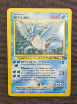 Articuno Holo 2/62 Fossil 1999 WOTC Vintage Pokemon Card LP - Image 1