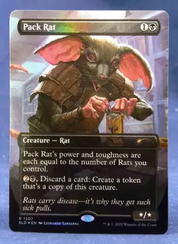 Pack Rat (1307) -MTG Rainbow FOIL- Secret Lair Festival in a Box SLD - NM - Image 3