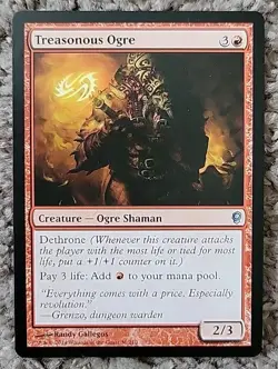 1x X1 Treasonous Ogre Near Mint, English Conspiracy MTG Magic Regular - Image 1