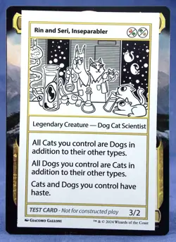 Rin and Seri, Inseparabler -MTG- MB2 Mystery Booster 2 Playtest - Excellent NM - Image 1