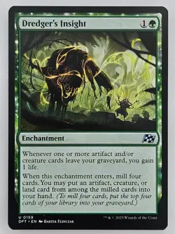Magic The Gathering - 0159 Dredger's Insight - Uncommon - Aetherdrift - Image 1