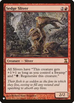 MTG Magic the Gathering Sedge Sliver (152/1308) The List LP - Image 1