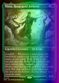 Nissa, Resurgent Animist (122/230) March of the Machine The Aftermath LP FOIL - Image 1