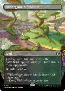 MTG Magic the Gathering Undergrowth Stadium (666/1173) Commander Masters NM - Image 1