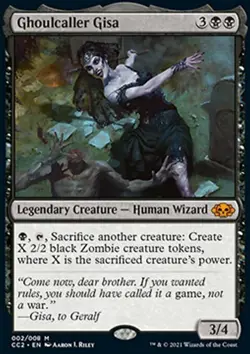 MTG Magic the Gathering Ghoulcaller Gisa (2/11) Commander Collection Black LP - Image 1