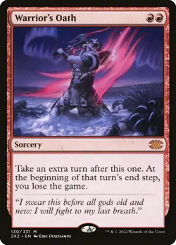 MTG Magic the Gathering Warrior's Oath (130/686) Double Masters 2022 NM - Image 1