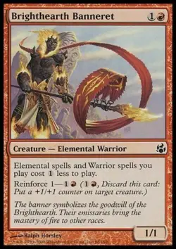 1x BRIGHTHEARTH BANNERET - Elemental Morningtide MTG - NM - Magic the Gathering - Image 1