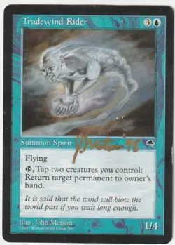 tempest MTG Tradewind Rider Signed by Thomas M. Baxa - Image 1