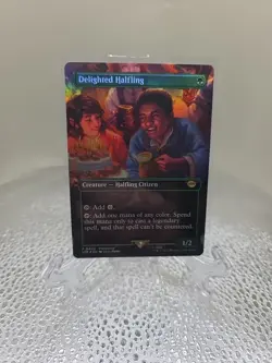 Delighted Halfling (Borderless) Universes Beyond: the Lord of the Rings:... - Image 1