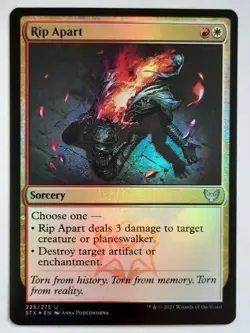 MTG Strixhaven: School of Mages RIP APART 225/275 U Foil M/NM - Image 1