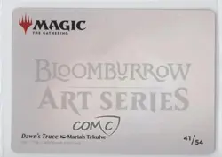 Dawn's Truce Gold Foil Signature Magic: Bloomburrow Art Series #41 - Image 2