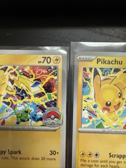 Pokemon Black Star Promo World Championship 2025 Pikachu Card 225 (#3) - Image 3