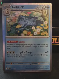 Pokemon TCG Mega Evolutions Golduck 008 Black Star Promo Holo English - Image 1