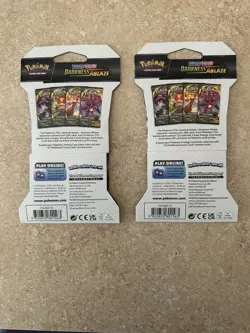 Pokemon Sword & Shield Darkness Ablaze Sleeved Booster Packs (2) NM 🔥🔥 - Image 2