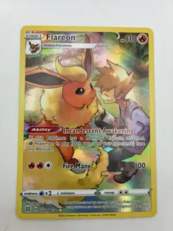 Flareon TG01/TG30 Pokemon SWSH09: Brilliant Stars Trainer Gallery Ultra Rare NM - Image 2