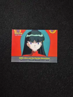 Topps Pokemon Animation Sabrina Abra and the Psychic Showdown EP 21 Blue Label - Image 1