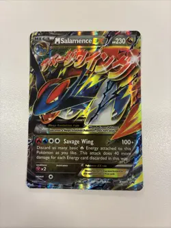 Pokemon M Salamence EX XY171 Ultra Rare Black Star Promo LP - Image 1