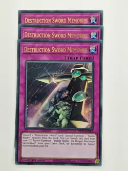 Yu Gi Oh - 3x MP25-EN281 Destruction Sword Memories - Ultra Rare - Image 1