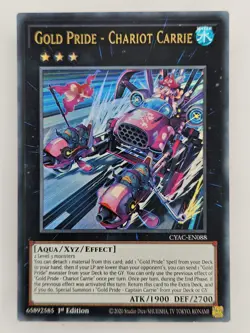 Yu Gi Oh - CYAC-EN088 - Gold Pride - Chariot Carrie - Ultra Rare - Image 1