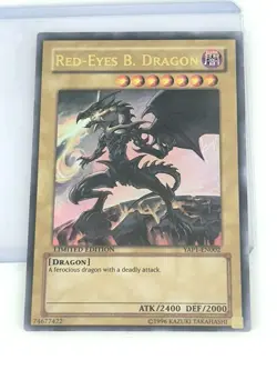 Yu-Gi-Oh Red Eyes Black Dragon YAP1-EN002 Ultra Rare Limited Edition - Image 1
