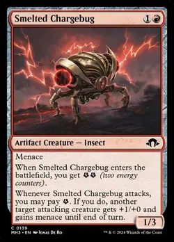 (2x FOIL) SMELTED CHARGEBUG - Modern Horizons 3 - MTG Magic the Gathering Card - Image 1